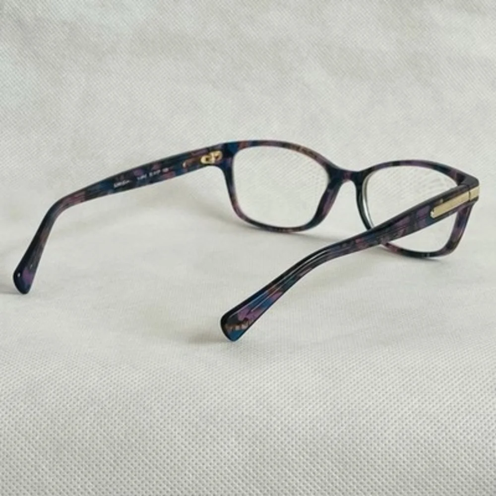 Coach Women's HC6065 Reading Glasses Eyeglasses Confetti Purple Frame 5288